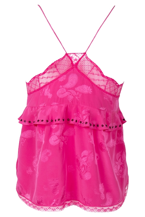 CHARLIE JAC PAISLEY CARACO FRAMBOISE 2