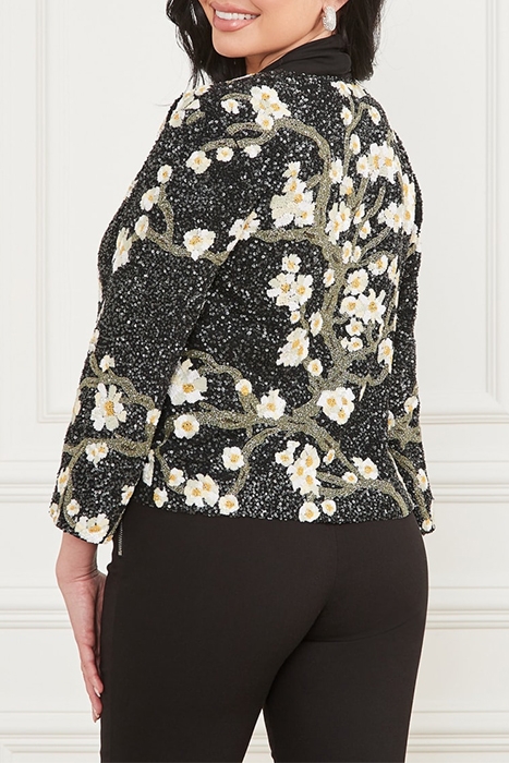 PRECIOUS EMBROIDERED JACKET BLOSSOM BLACK CAVE 2