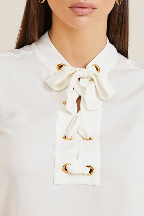 PHOEBE CHAIN BLOUSE PALE PEARL 4