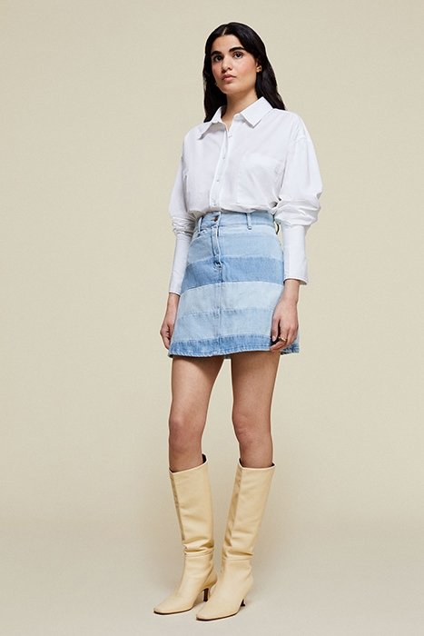 MAYA SKIRT PATCHWORK STONE 3