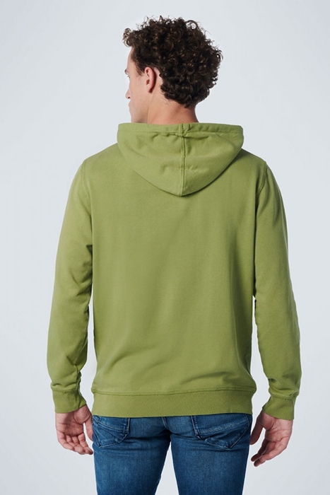 SWEATER HOODED STONE WASHED LIGHT GREEN 2