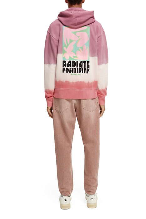 TIE-DYE ARTWORK RELAXED-FIT HOODIE COMBO D 5