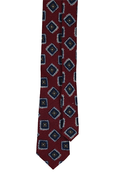 DARK RED GRAPHIC TIE 2