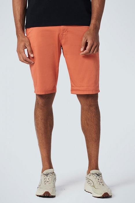 SHORT CHINO GARMENT DYED TWILL STRETCH PAPAYA 1