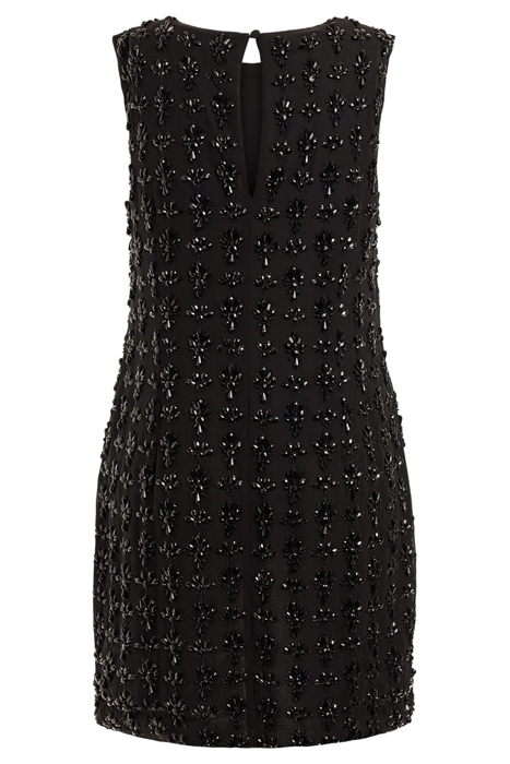 JEANIE BEADED DRESS JET BLACK MULTI 7