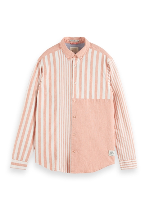 LIGHT WEIGHT CHAMBRAY MIX AND MATCH SHIRT CERISE 1