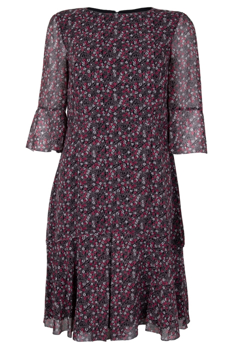 ROSINA MIDI DRESS BLACK/PINK 1