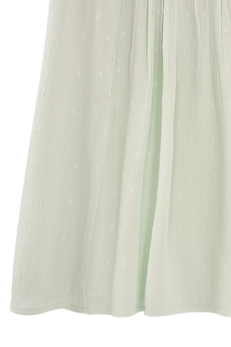 GIRLS’ AQUA GREEN DRESS WITH EYELET EMBROIDERY PANEL 5