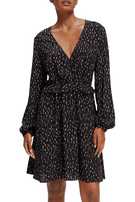 WRAPPED SHORT DRESS IKAT RAIN 3