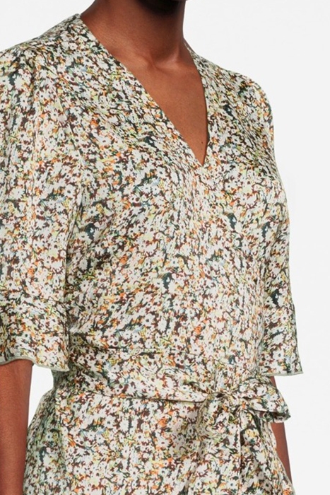 WRAP DRESS PRINTED POLYESTER MULTICOLOUR 5