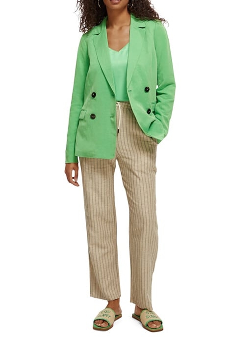 SUMMER DOUBLE BREASTED EVENT BLAZER BRIGHT PARAKEET 5