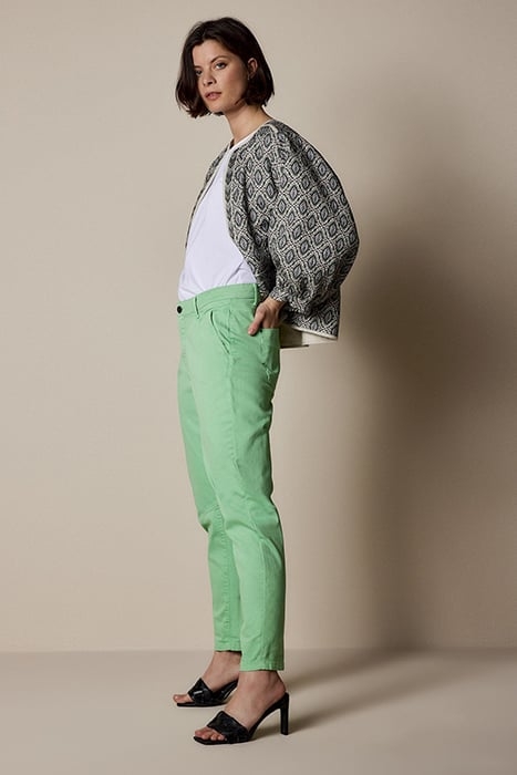 TAPERED PANT FINE TWILL SOFT EMERALD 2