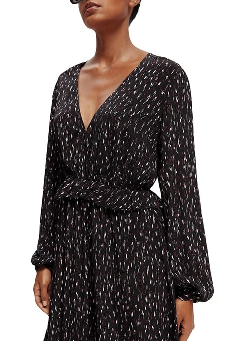 WRAPPED SHORT DRESS IKAT RAIN 7