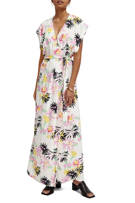 ALLOVER PRINTED MAXI DRESS ASTER WHITE 3