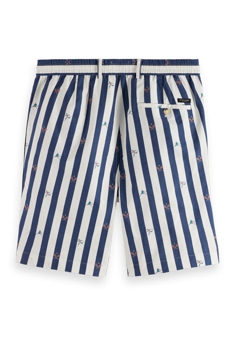 BLAKE- STRIPED COTTON OXFORD BERMUDA SHORT TENNIS MINI 1