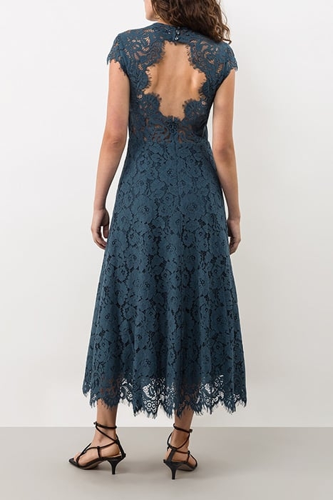 LACE DRESS MIDI STORM BLUE 2