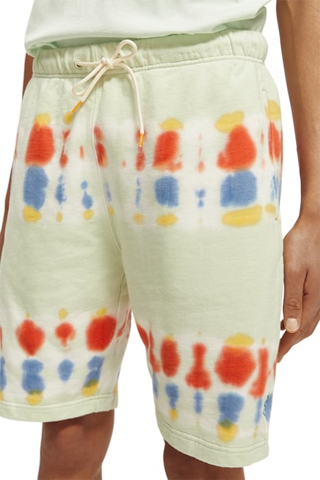 RELAXED TIE-DYE SWEATSHORTS MINT TIE DYE 7