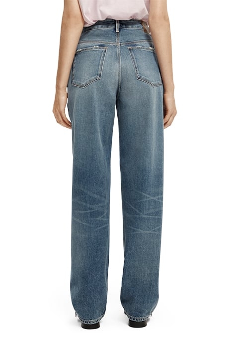 THE RIPPLE PREMIUM SELVEDGE STRAIGHT LEG JEANS — SOLAR RAYS 4