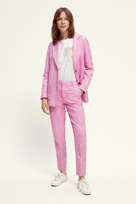 JACQUARD SINGLE BREASTED BLAZER ORCHID PINK 7