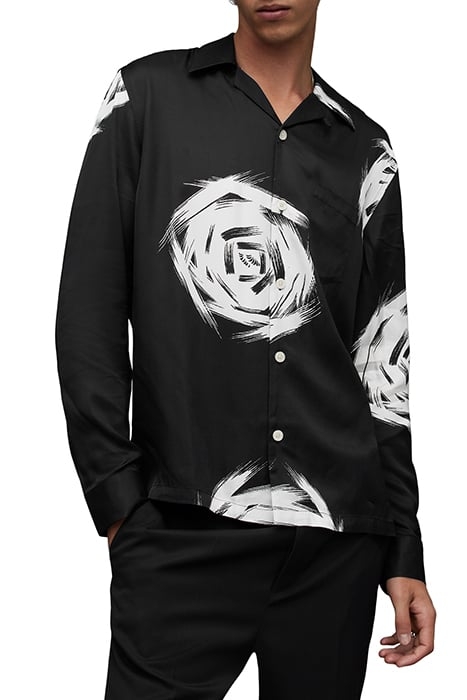 ROSE GALAXY LS SHIRT JET BLACK 1