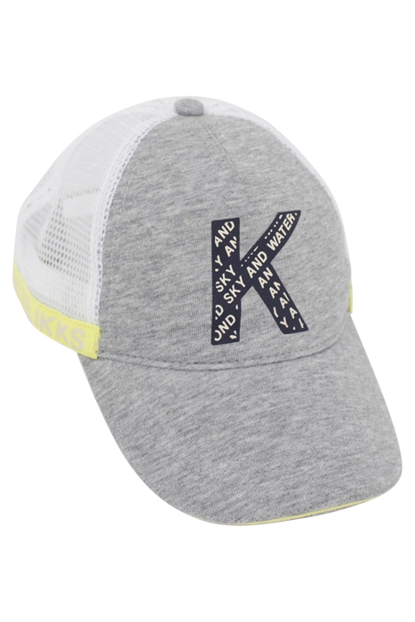 BOYS’ GREY, WHITE AND YELLOW CAP 1