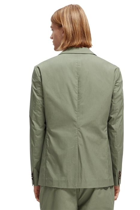 UNCONSTRUCTED DRESSED POPLIN BLAZER ARMY 4