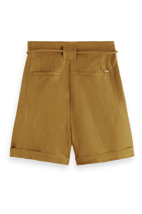HIGH RISE BELTED SHORTS COCONUT SHELL 2
