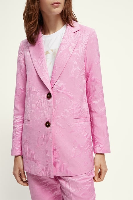 JACQUARD SINGLE BREASTED BLAZER ORCHID PINK 8