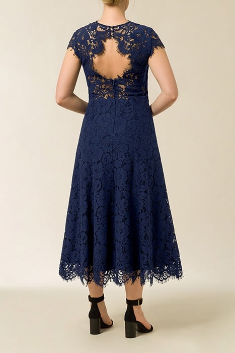 LACE DRESS MIDI NAVY BLUE 2