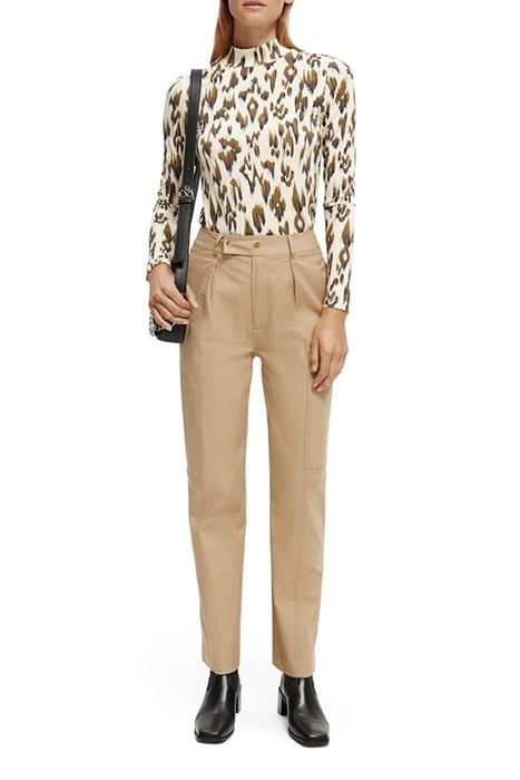 ALL-OVER PRINT SLIM-FIT LONG SLEEVE T-SHIRT BRUSHED IKAT KHA 5