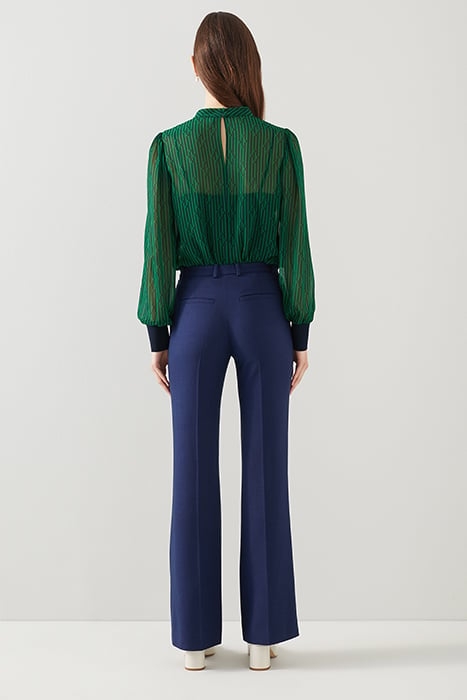 MARCY BLOUS GREEN/BLUE 3