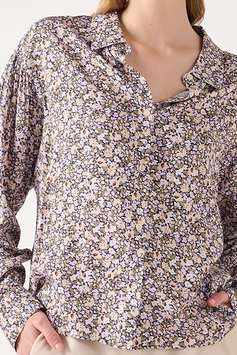 NAHILA FLOWER SHIRT L/S MULTI FLOWER 2