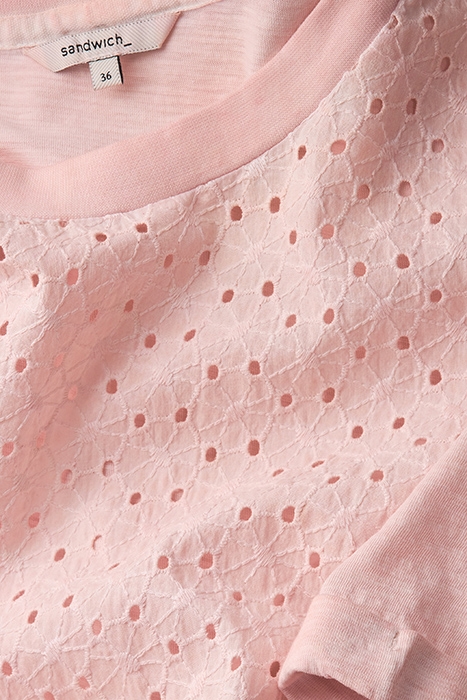 TOP MET BRODERIE MAUVE CHALK 2