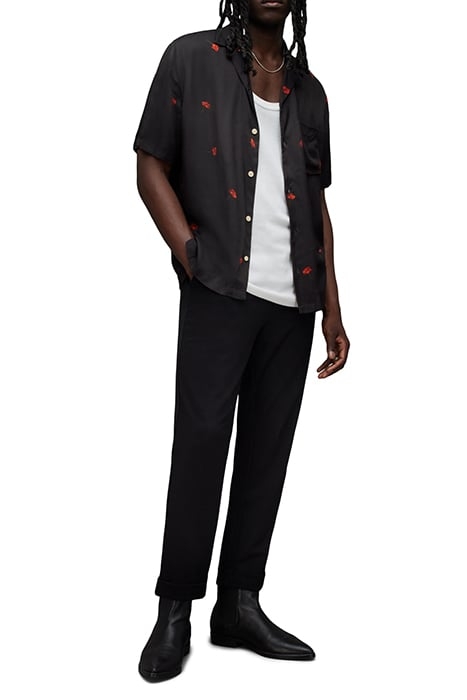 POPPIES SS SHIRT JET BLACK 6