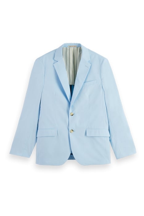 UNCONSTRUCTED DRESSED POPLIN BLAZER SEA BLUE 1