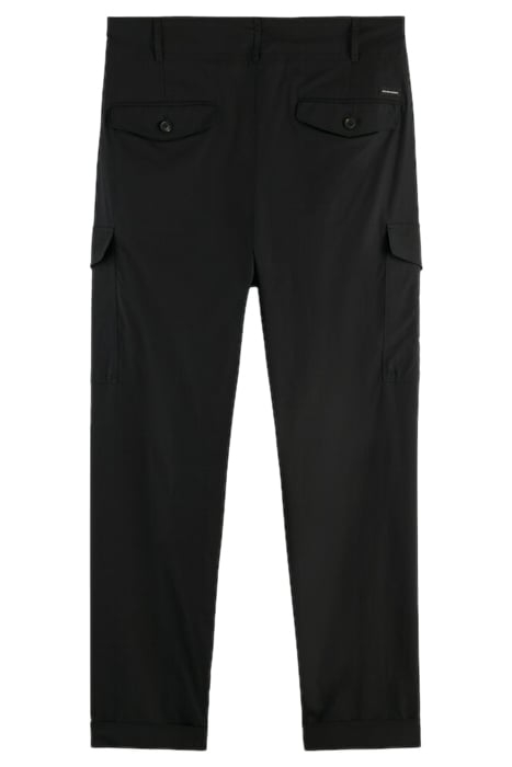 SEASONAL-FIT LIGHTWEIGHT POPLIN CARGO PANTS BLACK 2