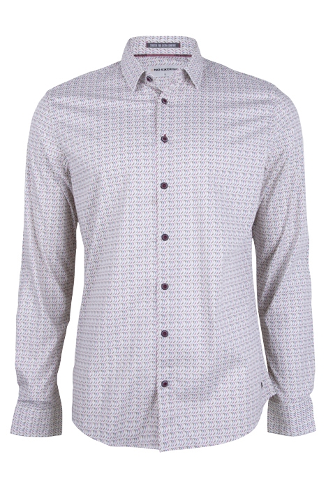 SHIRT ALLOVER PRINTED STRETCH MAUVE 1