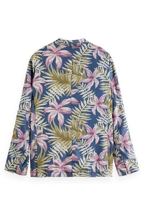 UNCONSTRUCTED PRINTED TENCEL™ BLAZER COMBO A 2