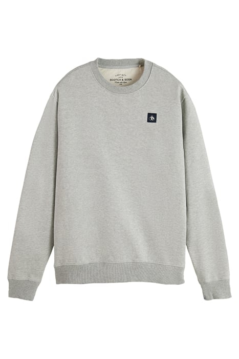 ESSENTIALS - ORGANIC COTTON FELPA CREWNECK SWEATSHIRT GREY M 1
