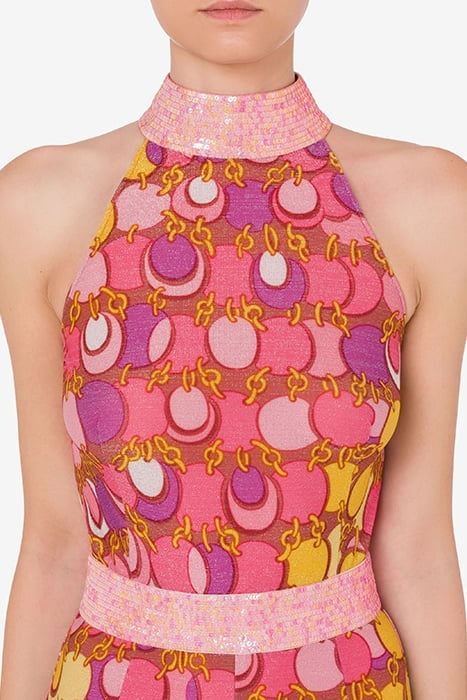 ALLOVER CHAINS LUREX JERSEY JUMPSUIT MULTICOLOR 4