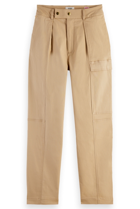 COTTON UTILITY TROUSERS KHAKI 1