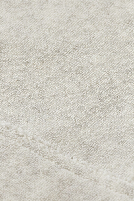 RELAXED-FIT WRAP TOWELLING HOODIE GREY MELANGE 3