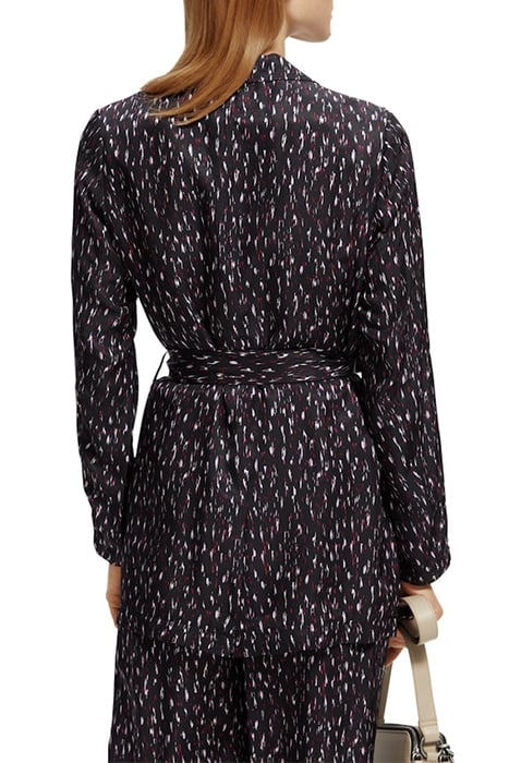 PRINTED DRAPEY BLAZER IKAT RAIN 4