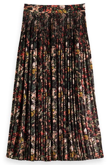 PLEATED PRINTED MAXI SKIRT IN RECYCLED POLYESTER MEADOW DEEP 2