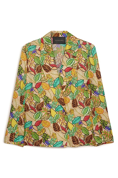 TWILL JACKET WITH FOLIAGE PRINT FANTASY 4