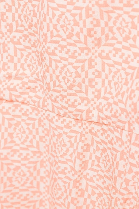 V-NECK S/S FLOWY SHIRT DRESS COMBO D 6