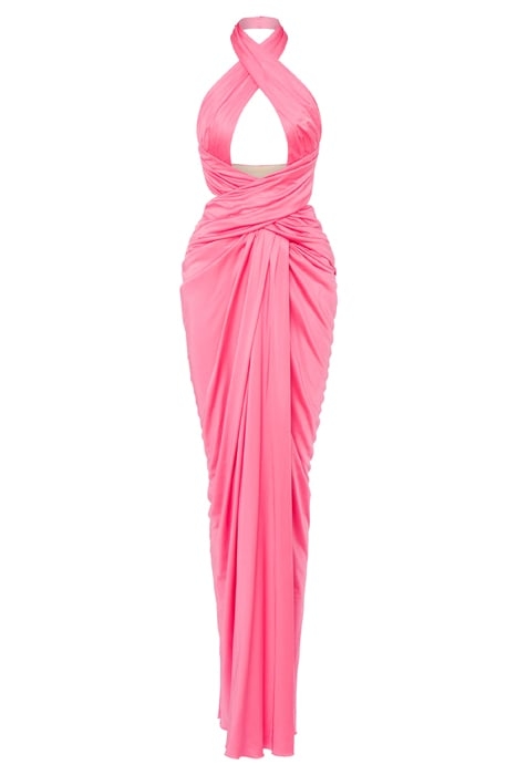 ORGANZA DRESS WITH CUT-OUT PINK 3