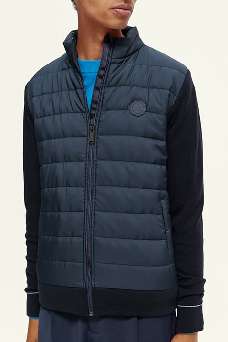 PADDED JACKET WITH KNITTED SLEEVES AND BACK PANEL NIGHT 6