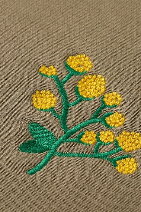 EMBROIDERED SWEATSHIRT KHAKI 6