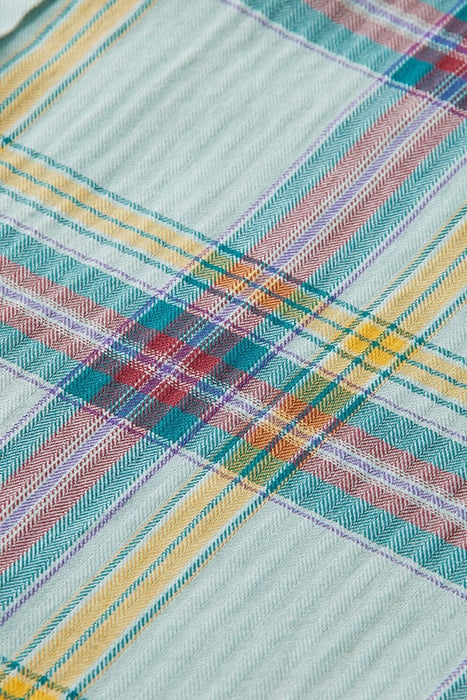 SLIM FIT- LIGHTWEIGHT HERRINGBONE CHECK SHIRT COMBO A 3